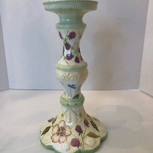 Candle stick Evelyn Rose hand painted